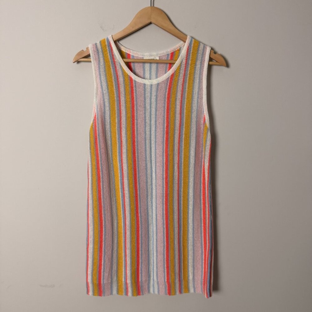 2/$30 Andthewhy Striped Sleeveless Tunic M/L